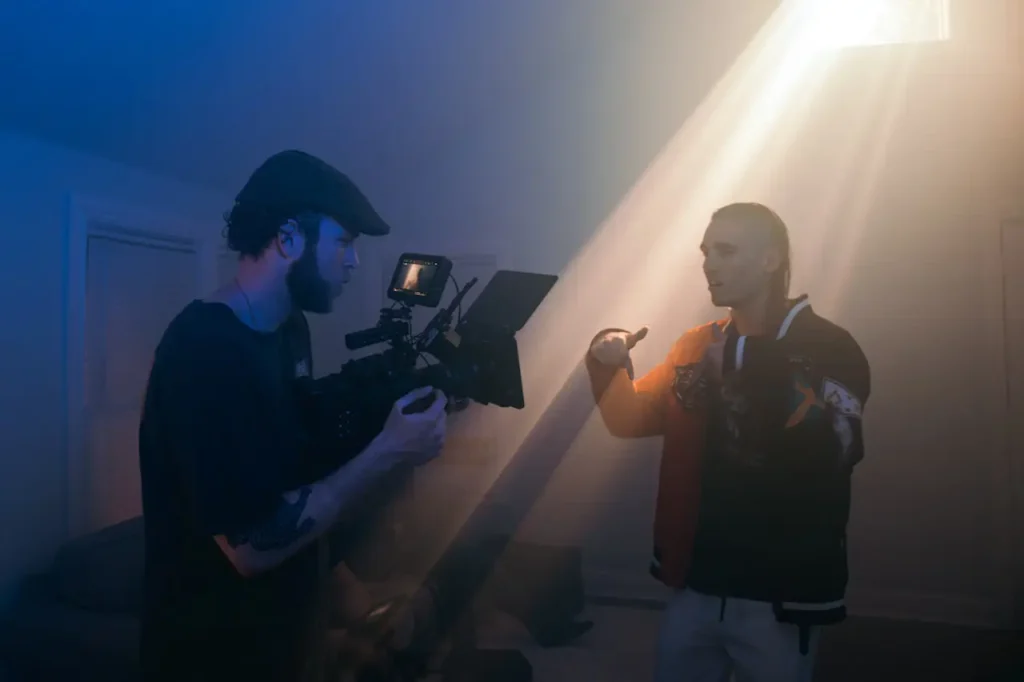 filming a music video