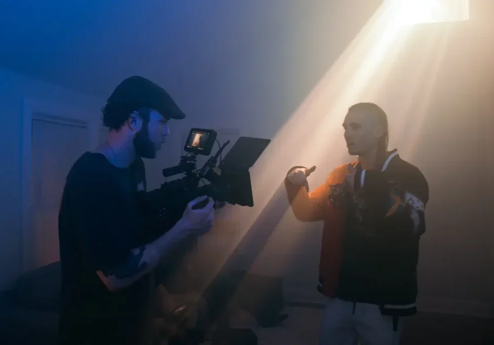 filming a music video